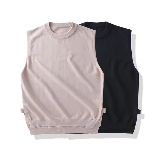 Men Knit Sweater Vest ins sweater vest Korean fashion clothes